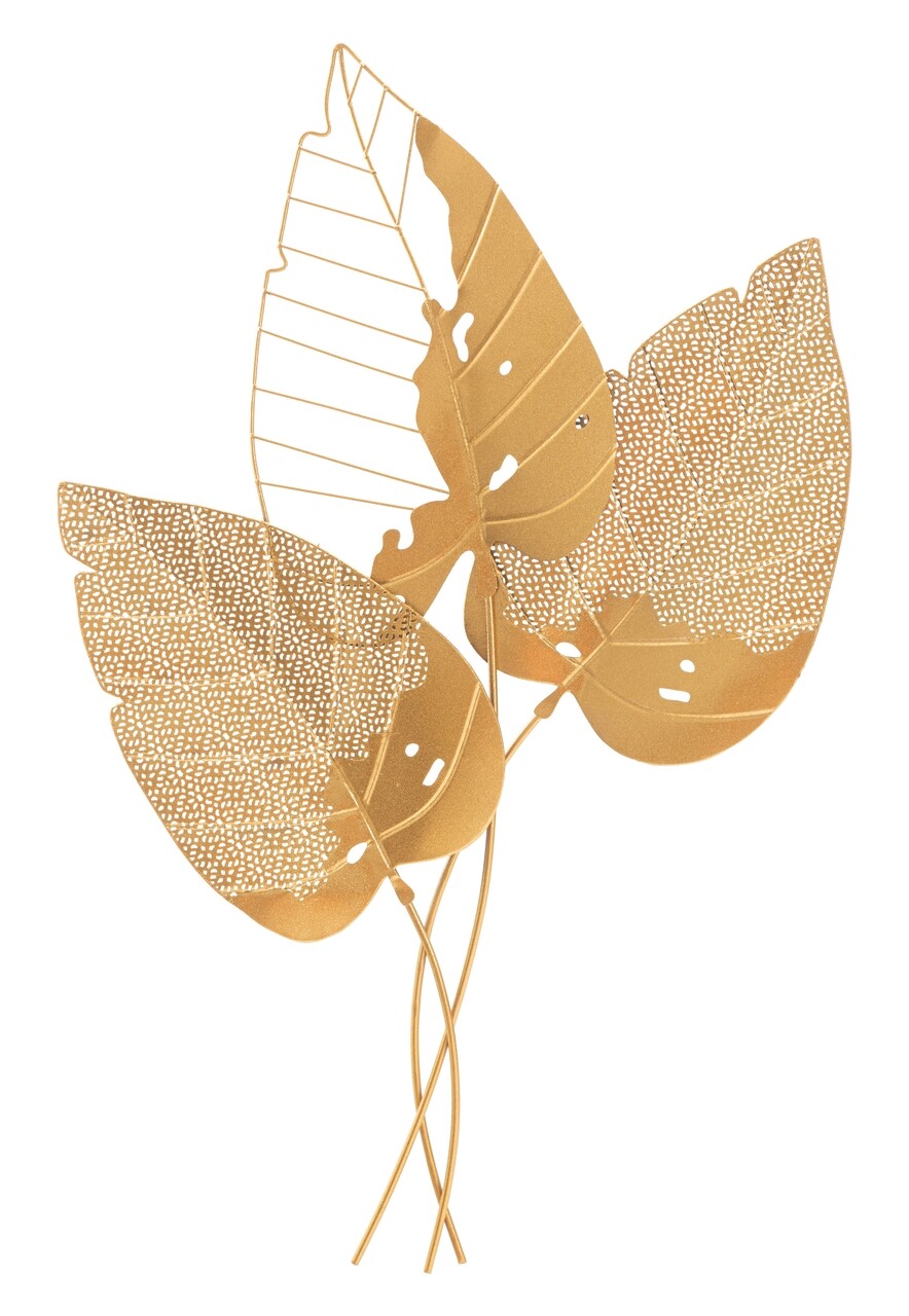 Decoratiune pentru perete, Mauro Ferretti, Autumn Leaf, 53 x 4 x 84.5 cm, fier, multicolor - imagine 7
